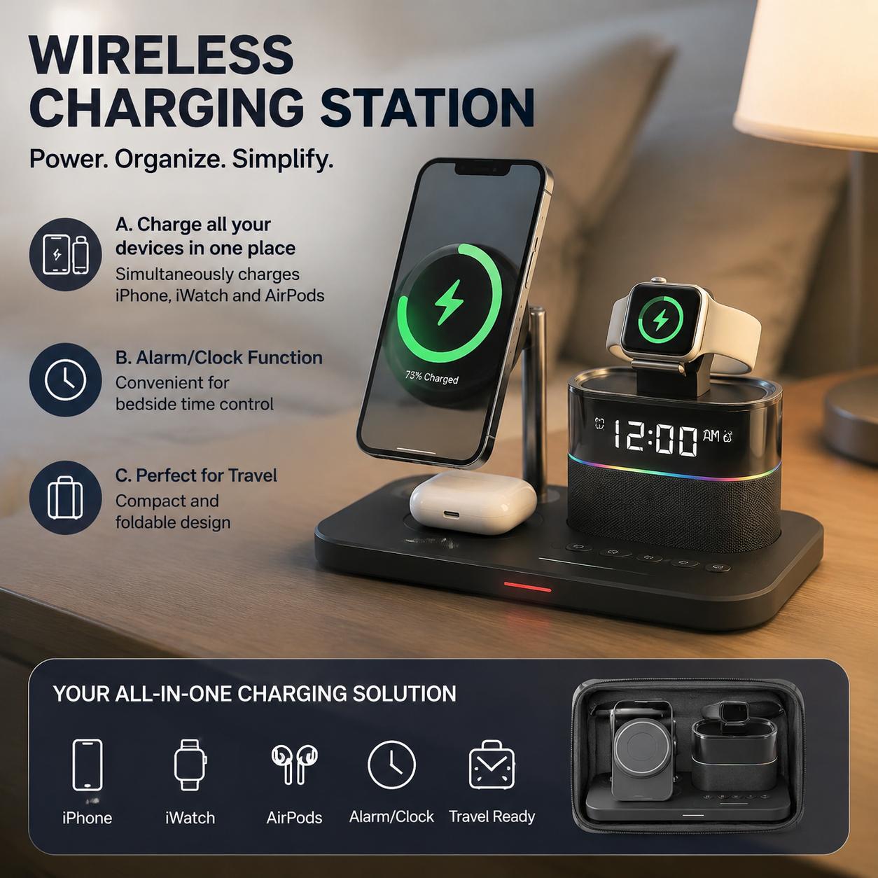 Micro Usb Cable - Magnetic Wireless Charging Station for Phone