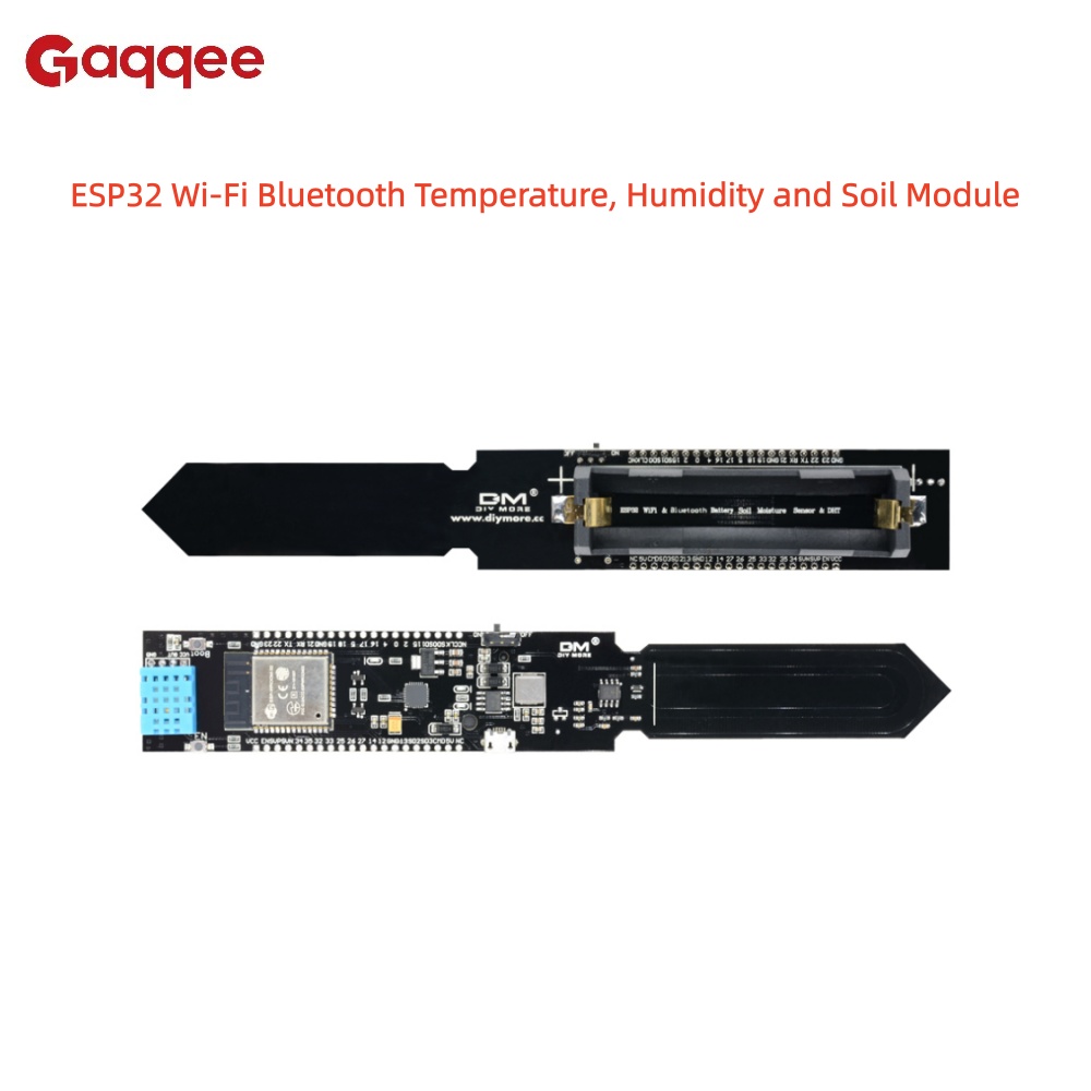 Esp32 Battery Holder Lipo - DHT11 Temperature, Humidity and Soil Module