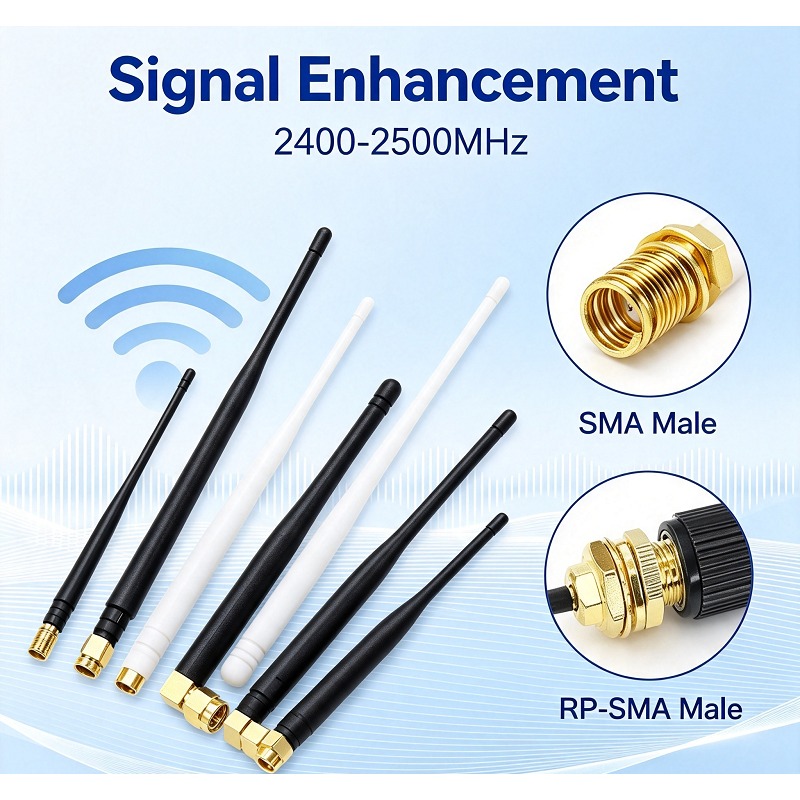 Antenna 2.4Ghz - WiFi Antenna 6DBI 2.4GHz Foldable Glue