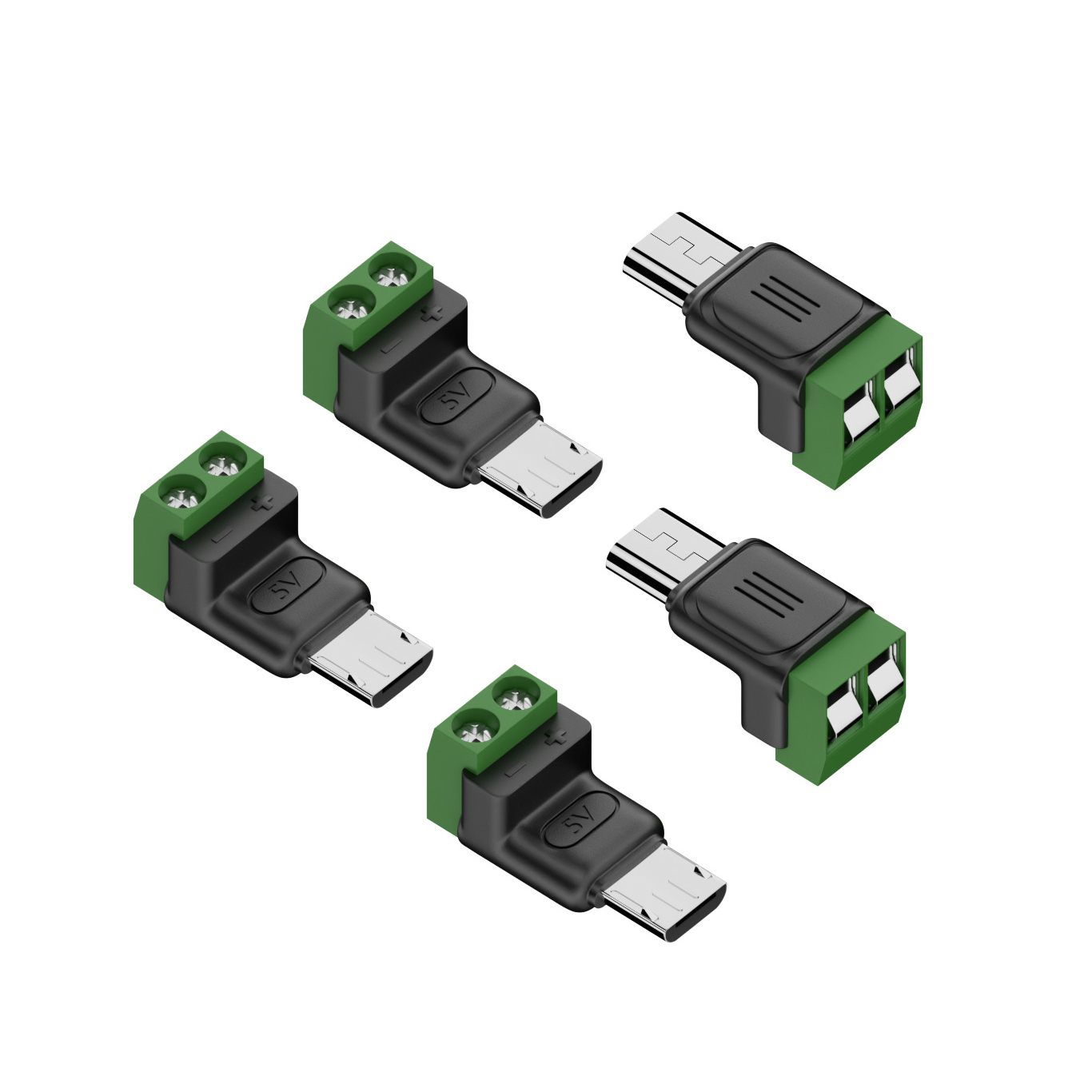 Screw Terminal Block - 5PCS 2-Pin Screw Terminal to Micro