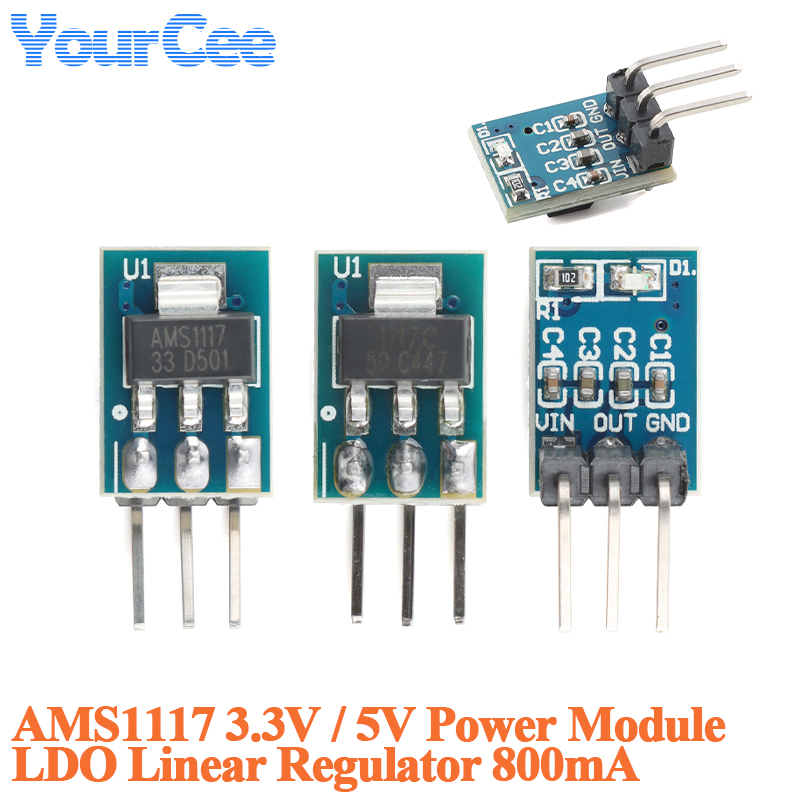 Ams1117 Module - 20pcs/1pc AMS1117 3.3V 5V Power Supply