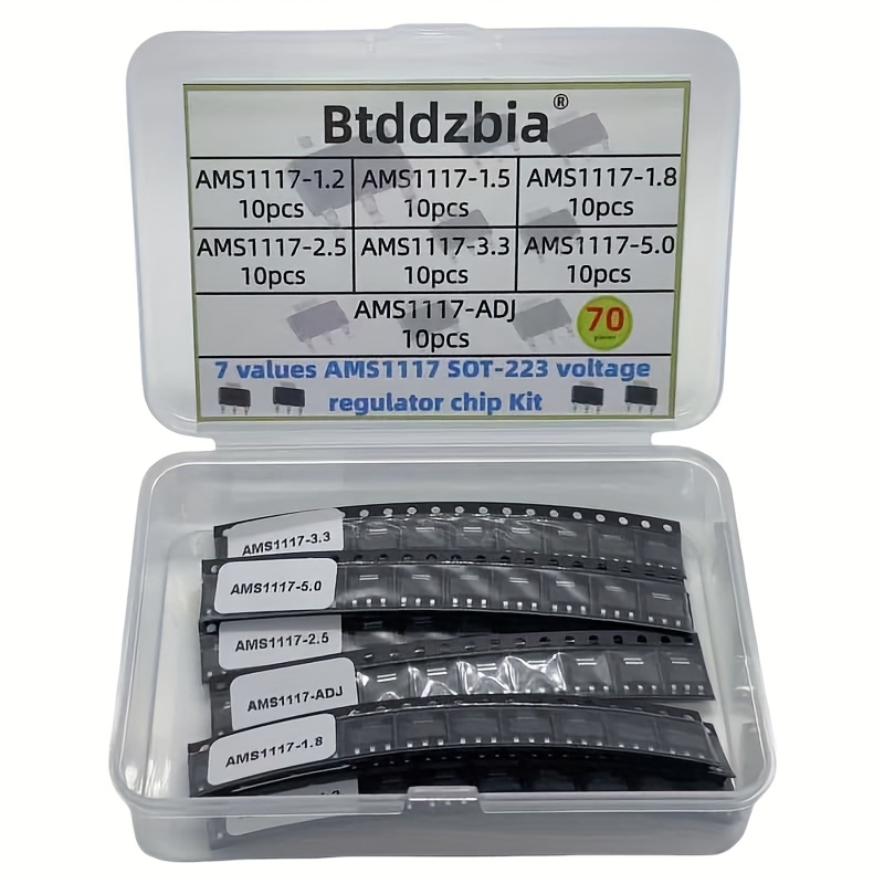 Ams1117 Module - 70pcs kit Voltage Regulator Kit AMS1117