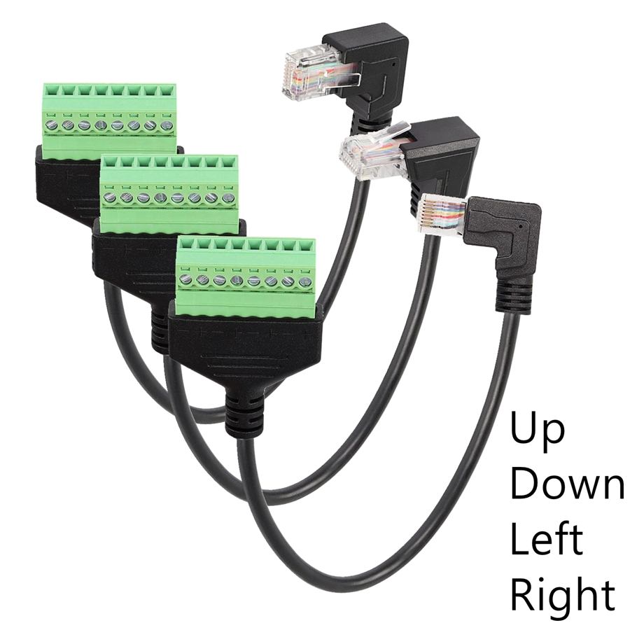 Screw Terminal Block - Rj45 To Screw Terminal Block 8p