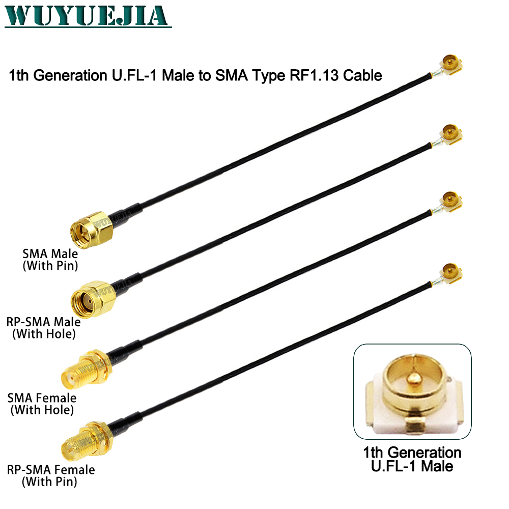 Ipex Connector - 2Pcs SMA to U.F.L1 Line RP-SMA/SMA