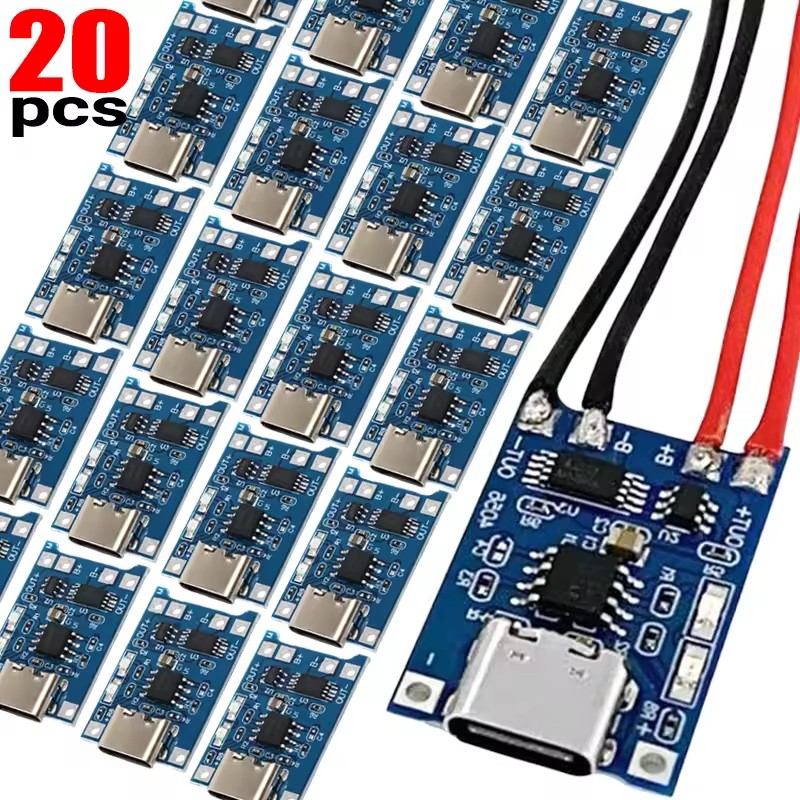 Tp4056 Module - 1-20Pcs Type-C/Micro/Mini USB 5V 1A 18650