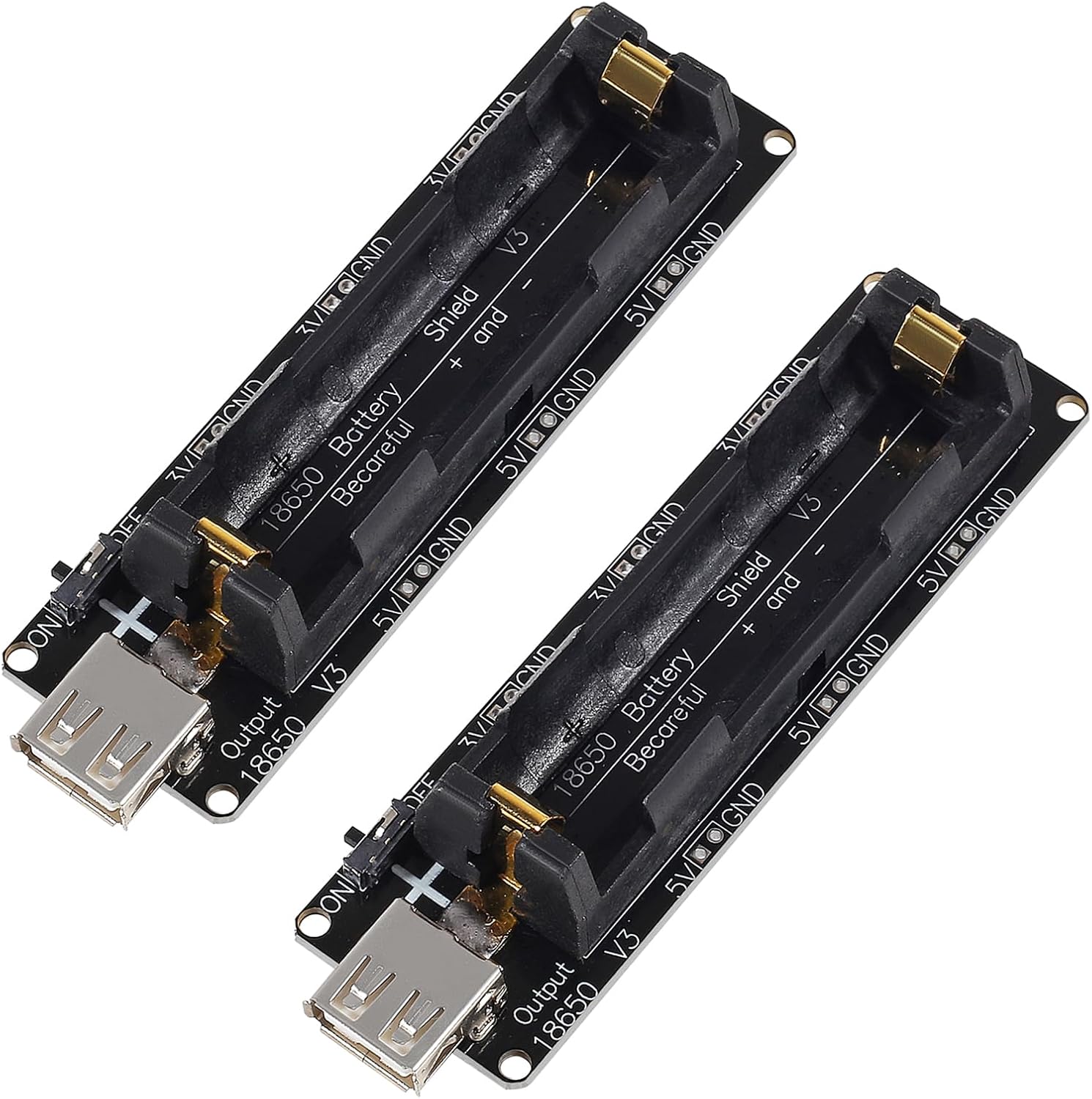 Esp32 Battery Holder Lipo - 2pcs 18650 Battery Holder Support USB