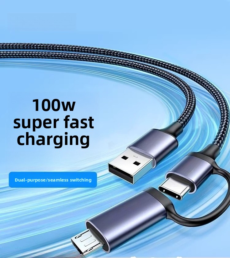 Micro Usb Cable - For UGREEN US324 2-in-1 6A 66W