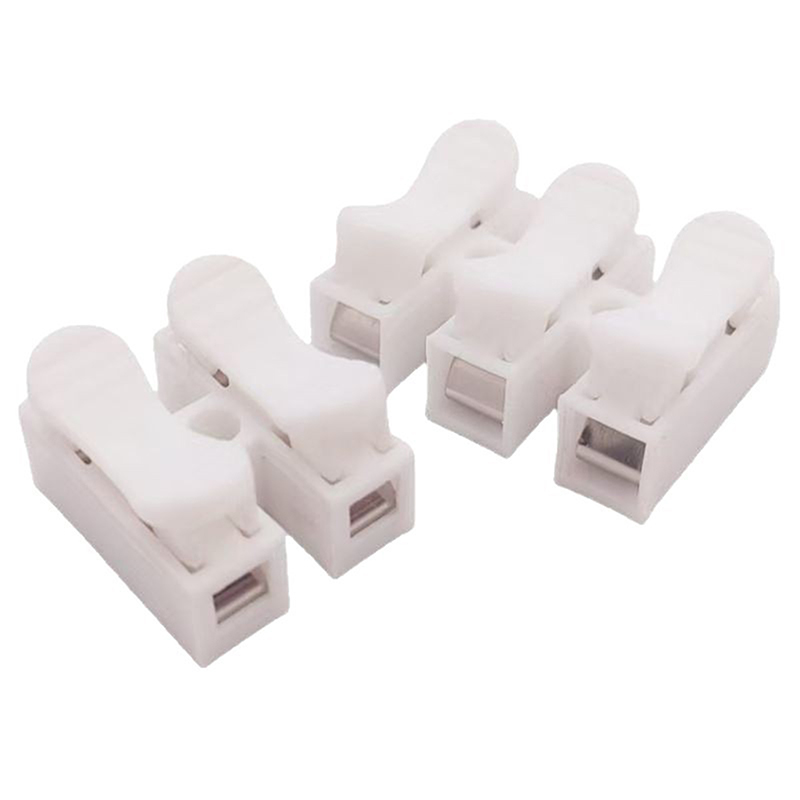 Screw Terminal Block - 20Pcs 1P 2P 3P Spring Clamp