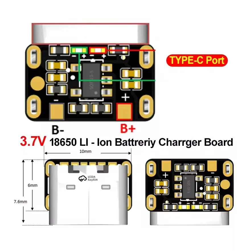 1-50PCS Type-C 18650 Lithium B - Li Ion Charger Module review and price