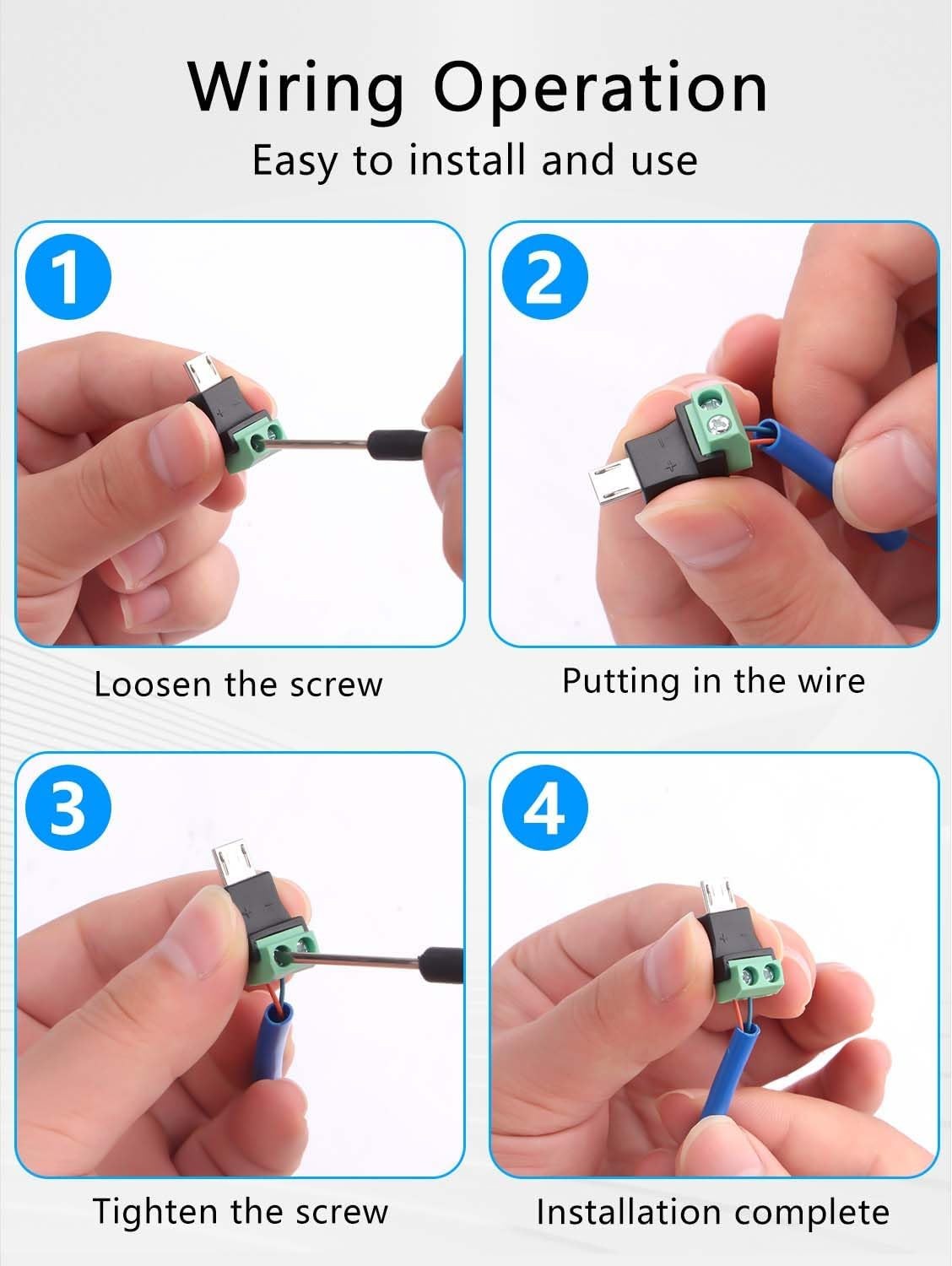 5PCS 2-Pin Screw Terminal to M - Screw Terminal Block review and price