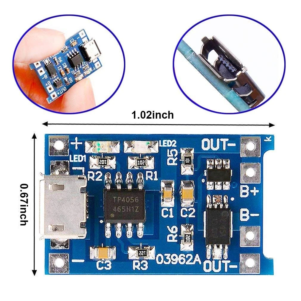 1-20PCS Type-c/Micro/Mini USB  - Tp4056 Module review and price