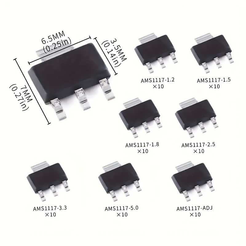 70pcs kit Voltage Regulator Ki - Ams1117 Module review and price