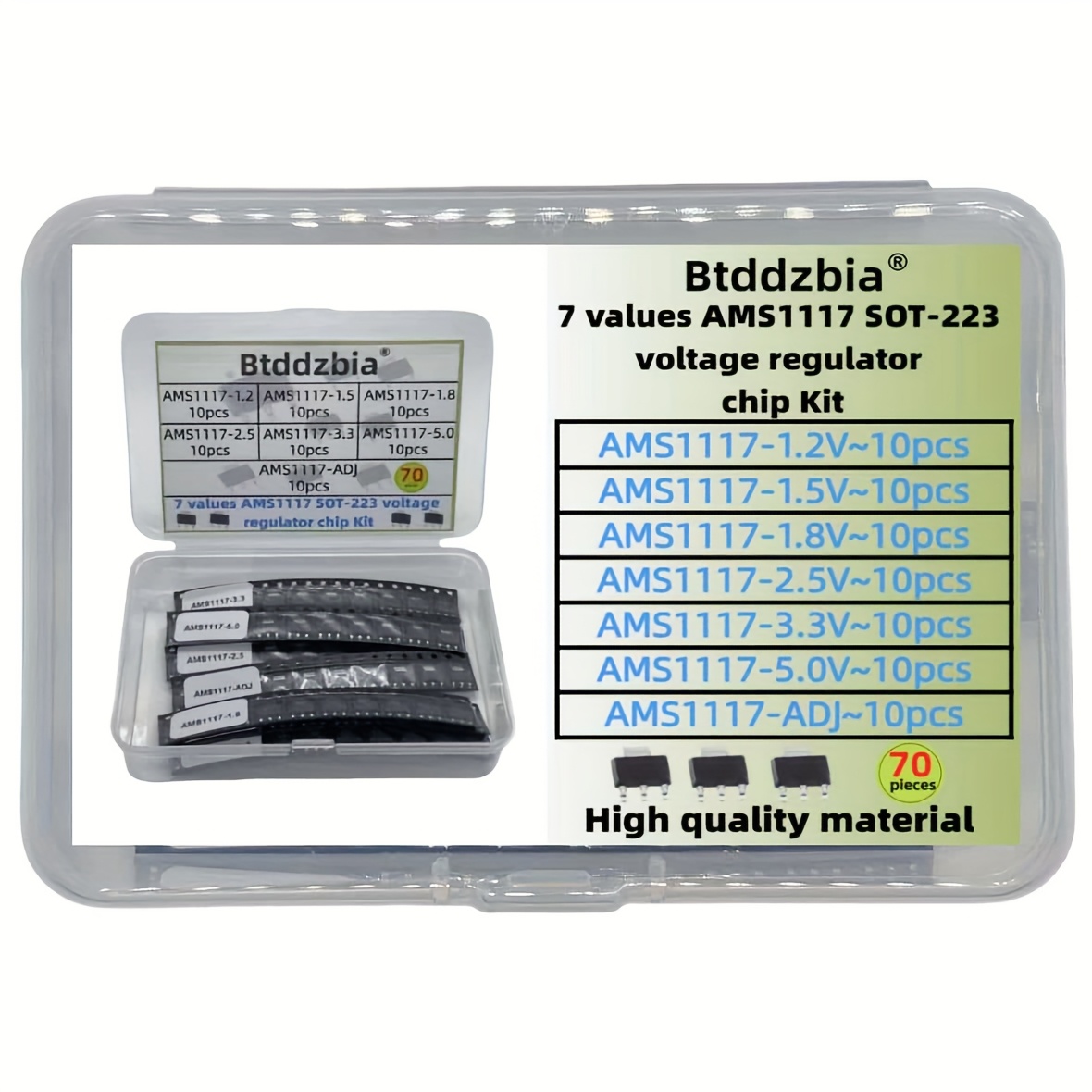 70pcs kit Voltage Regulator Ki - Ams1117 Module review and price