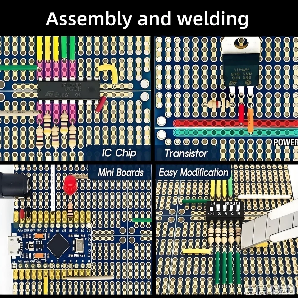 4-in-1 Snap PCB Board 89x97mm  - Perfboard review and price