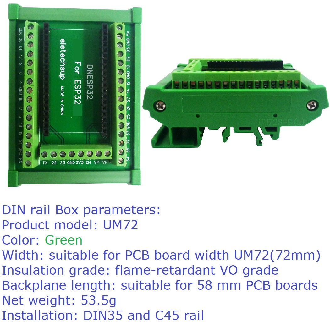 ESP32 DIN Rail Mount Screw Ter - Screw Terminal Block review and price