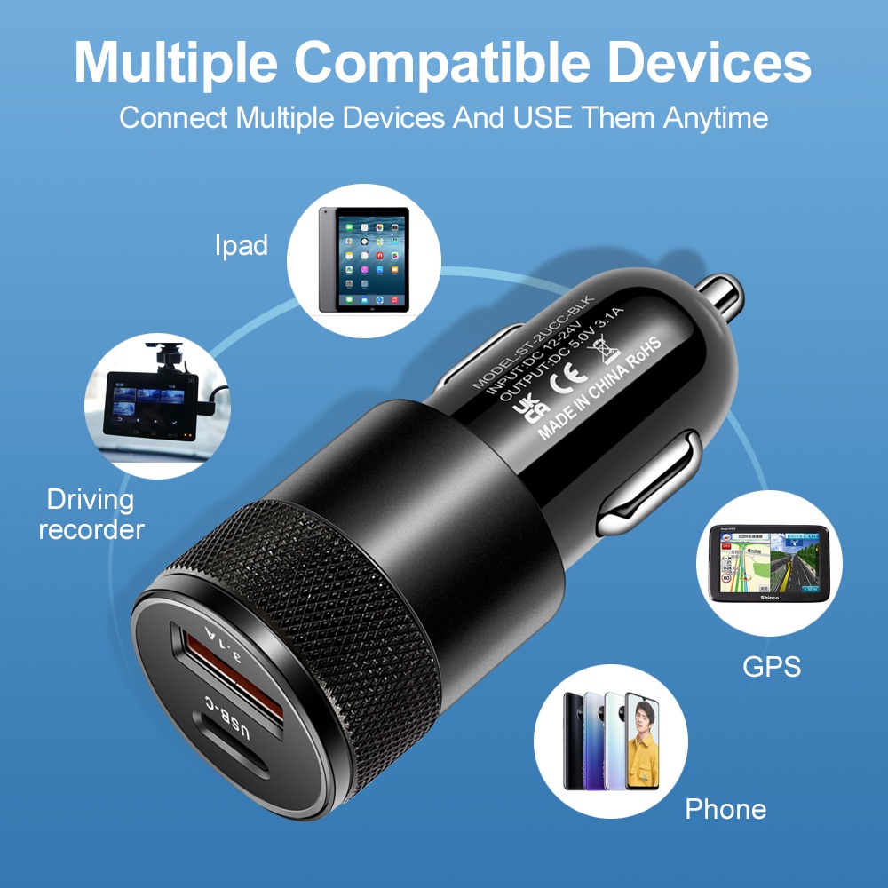66W USB Car Charger Type C Fas - Usb C Cable review and price