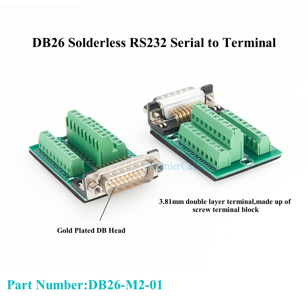 DB26 Male to Terminal Block Ma - Screw Terminal Block review and price