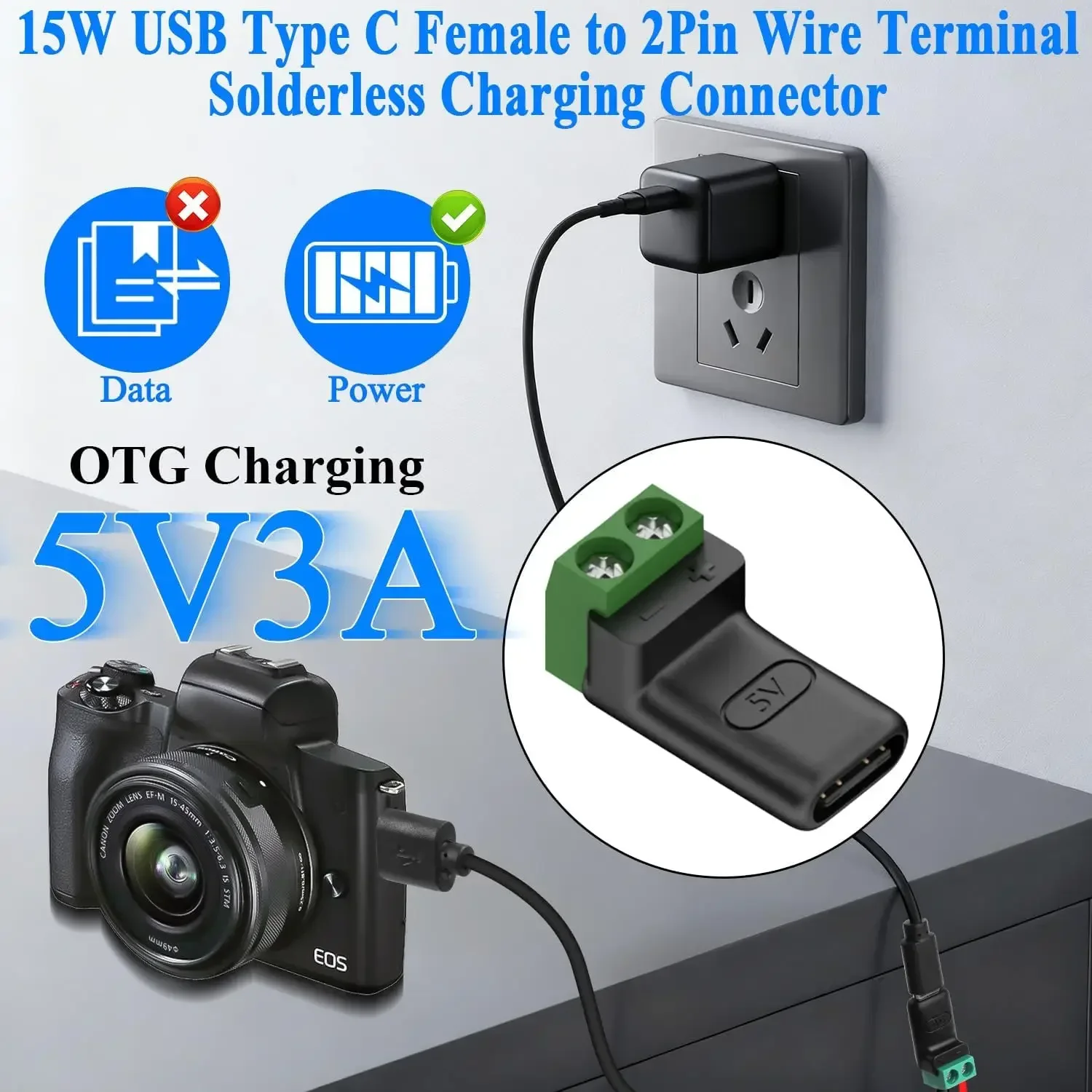 1-4Pcs Solderless Plug USB C t - Screw Terminal Block review and price
