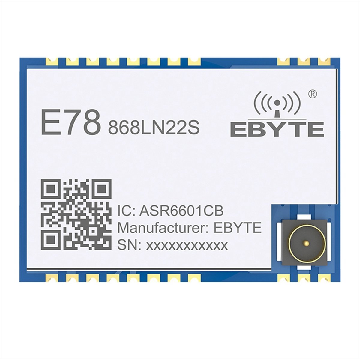 A73T LoRaWAN SoC E78-868LN22S  - Ipex Connector review and price