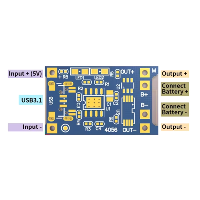 1-100PCS Type-c USB 5V 1A 1865 - Tp4056 Module review and price