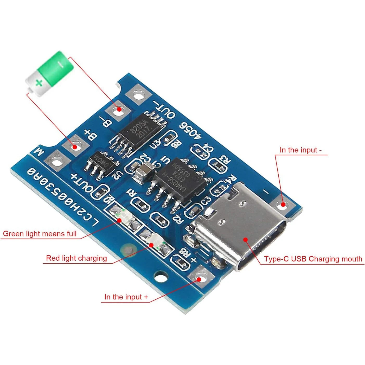 Lithium Battery Type C Chargin - Tp4056 Module review and price