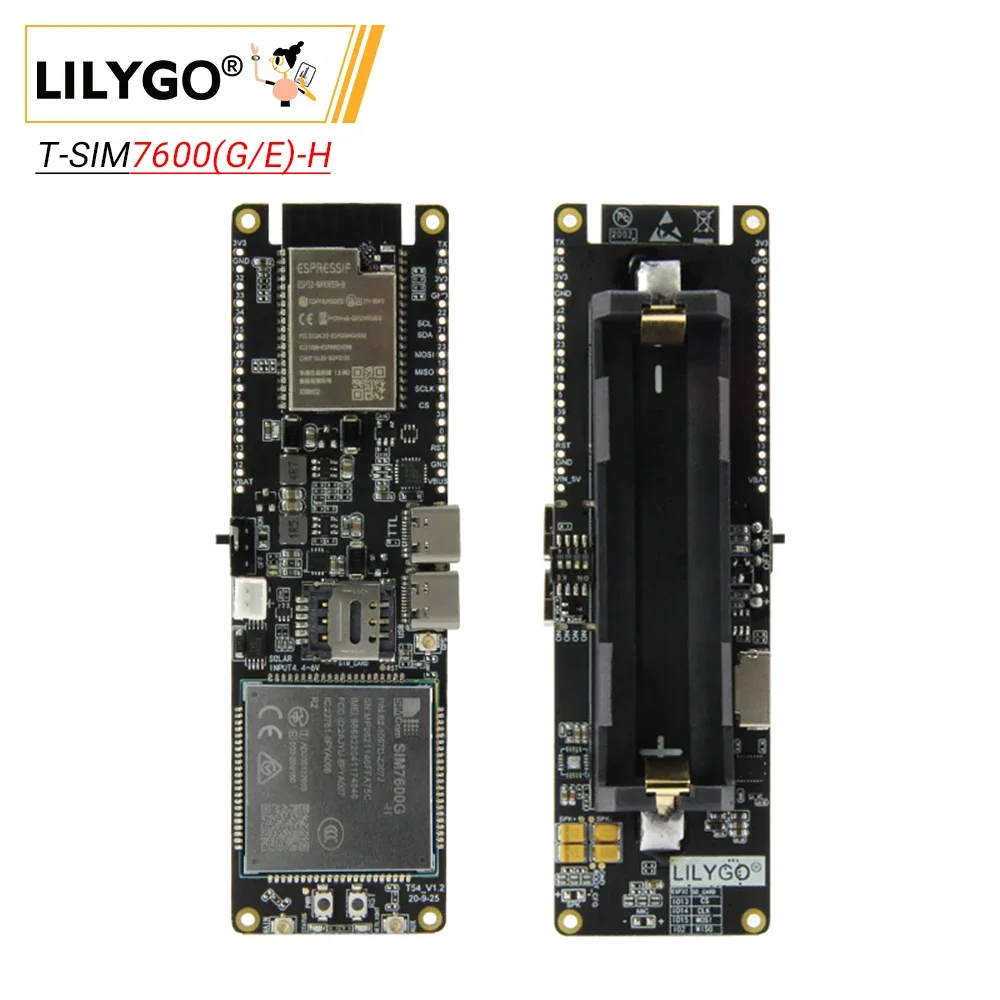 IN STOCK LILYGO T-SIM7600G-H R - Esp32 Battery Holder Lipo review and price