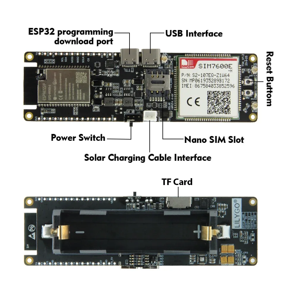 IN STOCK LILYGO T-SIM7600G-H R - Esp32 Battery Holder Lipo review and price