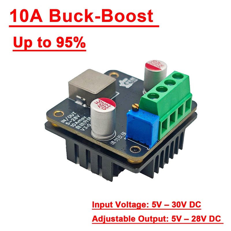 [B24B!】 10A DC-DC 5V-28V Buck- - Boost Converter review and price