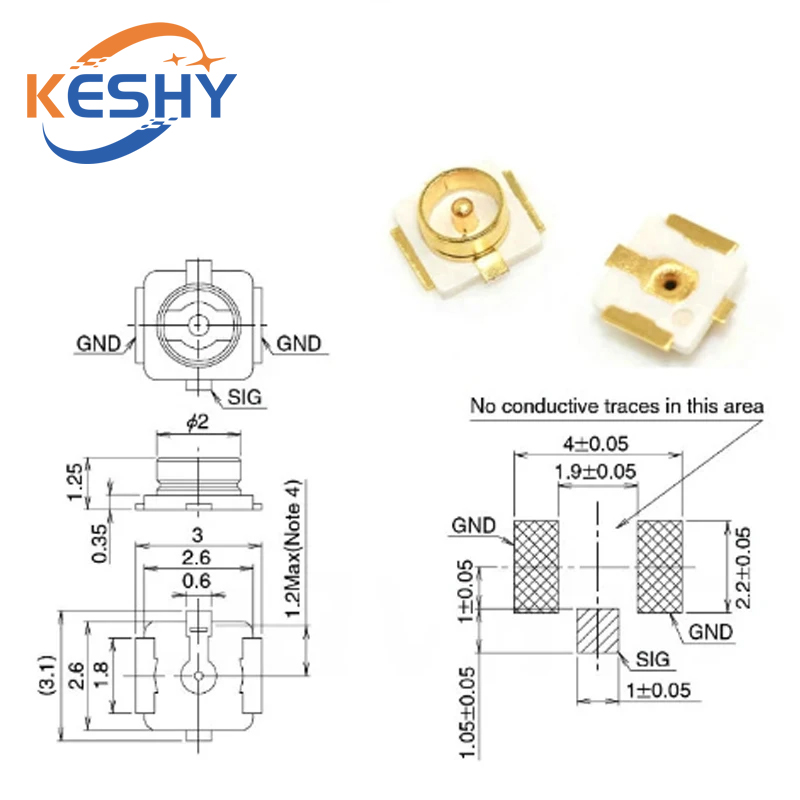 10PCS U.FL-R-SMT U.FL IPEX / I - Ipex Connector review and price