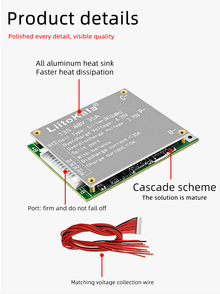 liitokala BMS 13S 35A 48V Li-i - Li Ion Charger Module review and price